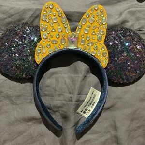 Disney Glittery Mouse Ears with Yellow Bow